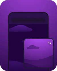 UI_Picture-in-picture_DarkMode_Card_Mobile